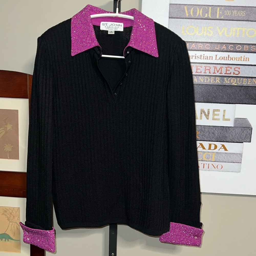 NWOT St John Evening by Marie Gray sweater top